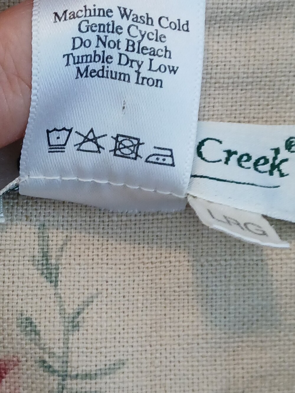 Floral Large Barn Chore Coat Linen Blend Coldwater Creek Cottagecore